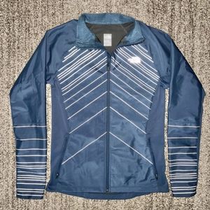 The North Face Men's lsotherm Windwall Full Zip Reflective Jacket in Blue